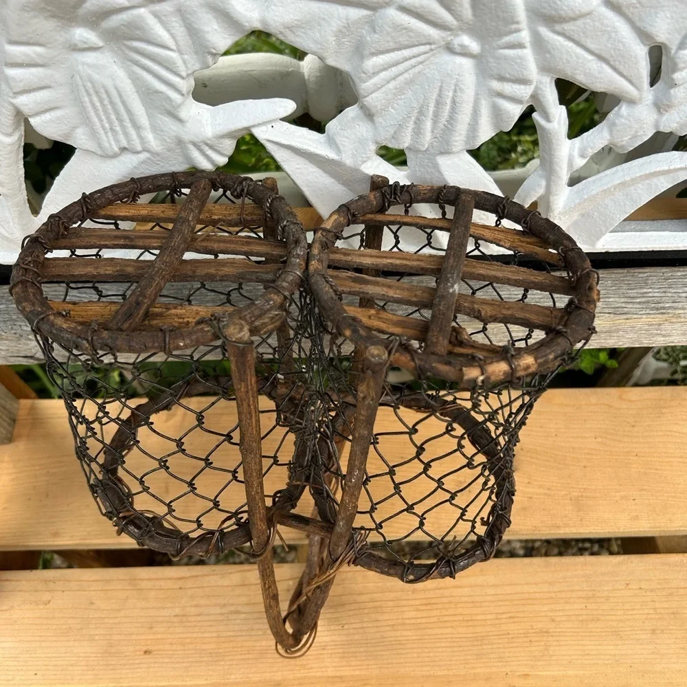 North Fork Wine Basket made from Grapevine, Twig and Chicken Wire.